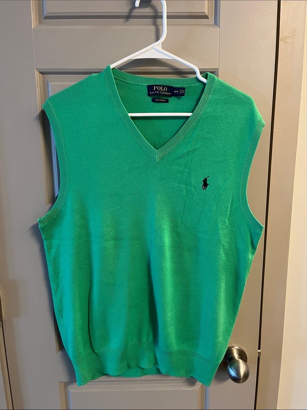 Polo by Ralph Lauren Green V-Neck Sleeveless Sweater Vest